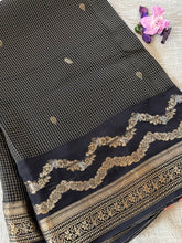 Black Viscose Silk Saree
