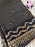 Black Viscose Silk Saree