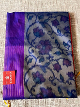 Blue Ikat Soft Silk Saree