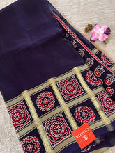 Ajrakh Modal Silk Saree