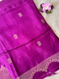 Royal Purple Pure Viscose Silk Saree