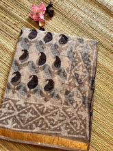 Beige Kota Doria Saree