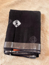 Linen Handblock Print Saree