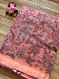 Onion Pink Kota Doria Saree