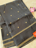 Black Viscose Silk Saree