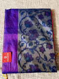 Blue Ikat Soft Silk Saree