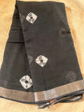 Linen Handblock Print Saree