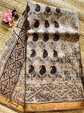 Beige Kota Doria Saree