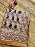 Beige Kota Doria Saree